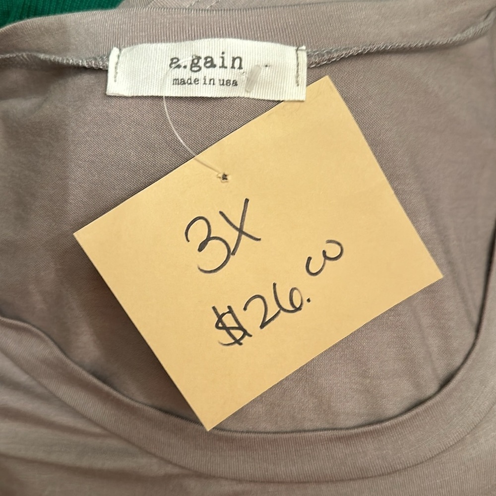 Again Women’s Shirt Size 3X NWT - Picture 4 of 4